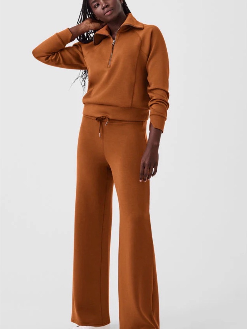 VGUC SPANX Air Essentials Wide Leg Pant in Butterscotch, sz 2X